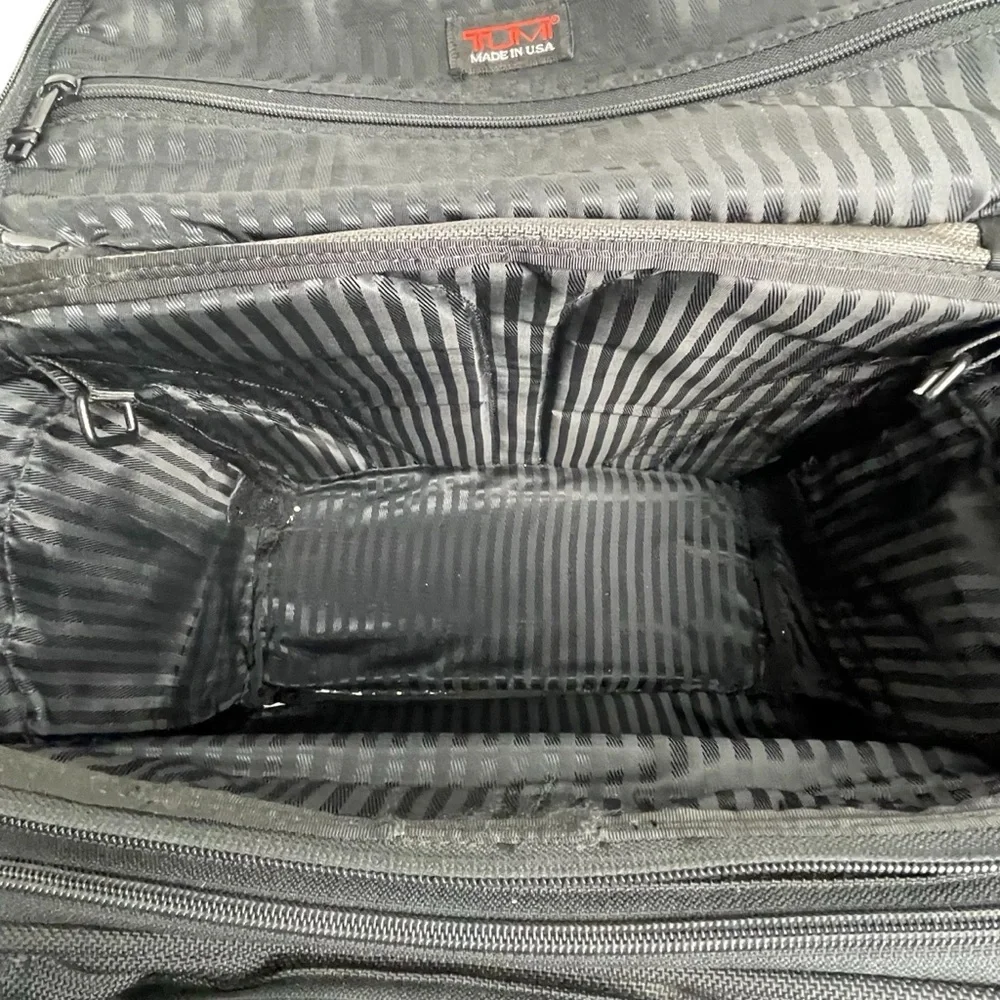 TUMI Alpha Brief Pack Backpack Laptop Tablet Black Nylon Bag 26186D4